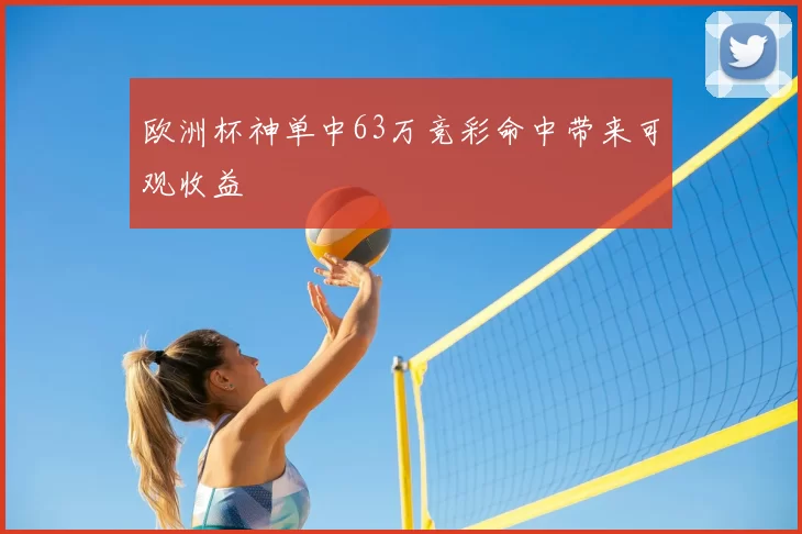 欧洲杯神单中63万竞彩命中带来可观收益