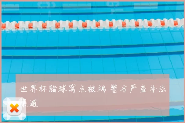 世界杯赌球窝点被端 警方严查非法渠道